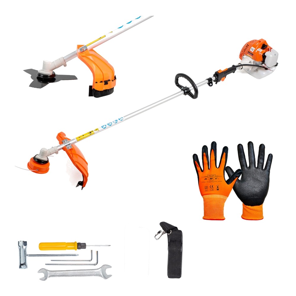 Decespugliatore a scoppio 52cc con accessori